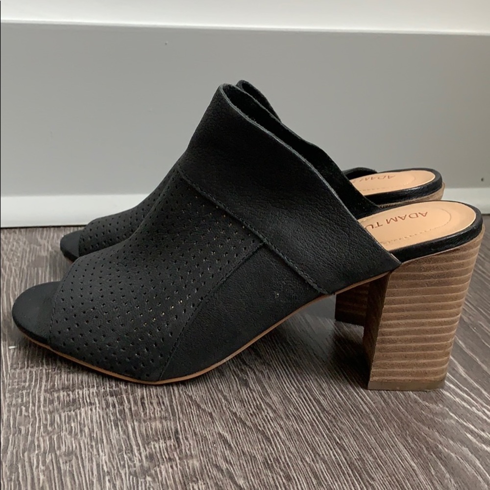 Adam tucker leather heel slide shoe